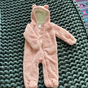Carters One Piece Plush Onesie 9 mo